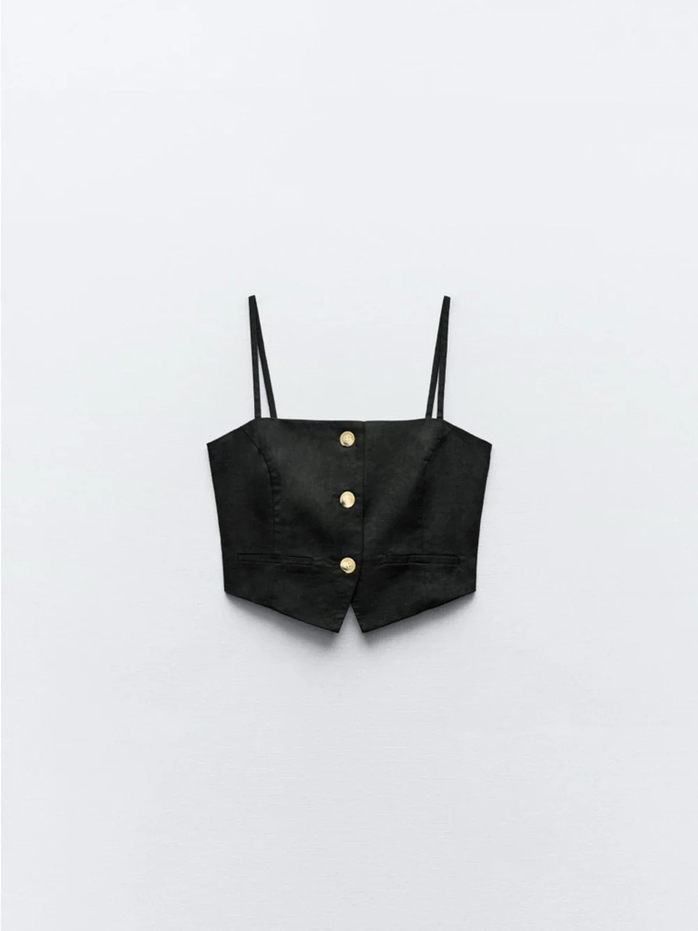 ZARA Linen Top - Picture 3 of 7